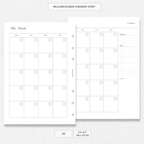 Undated Monthly Agenda - Version 2