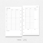 Undated Weekly Agenda - Version 2