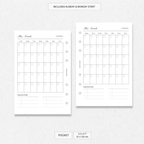 Undated Monthly Agenda - Version 1